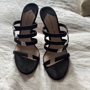 Tamara Mellon Frontline Black Strappy Heels